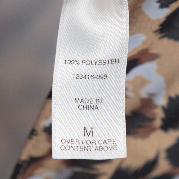 VICTORIAS SECRET Leopard Fitted Gown‎ Chemise Slip Dress Mob Wife Animal Print M - Picture 8 of 8